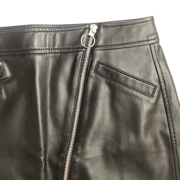 Express Faux Leather Mini Skirt - Picture 3 of 8